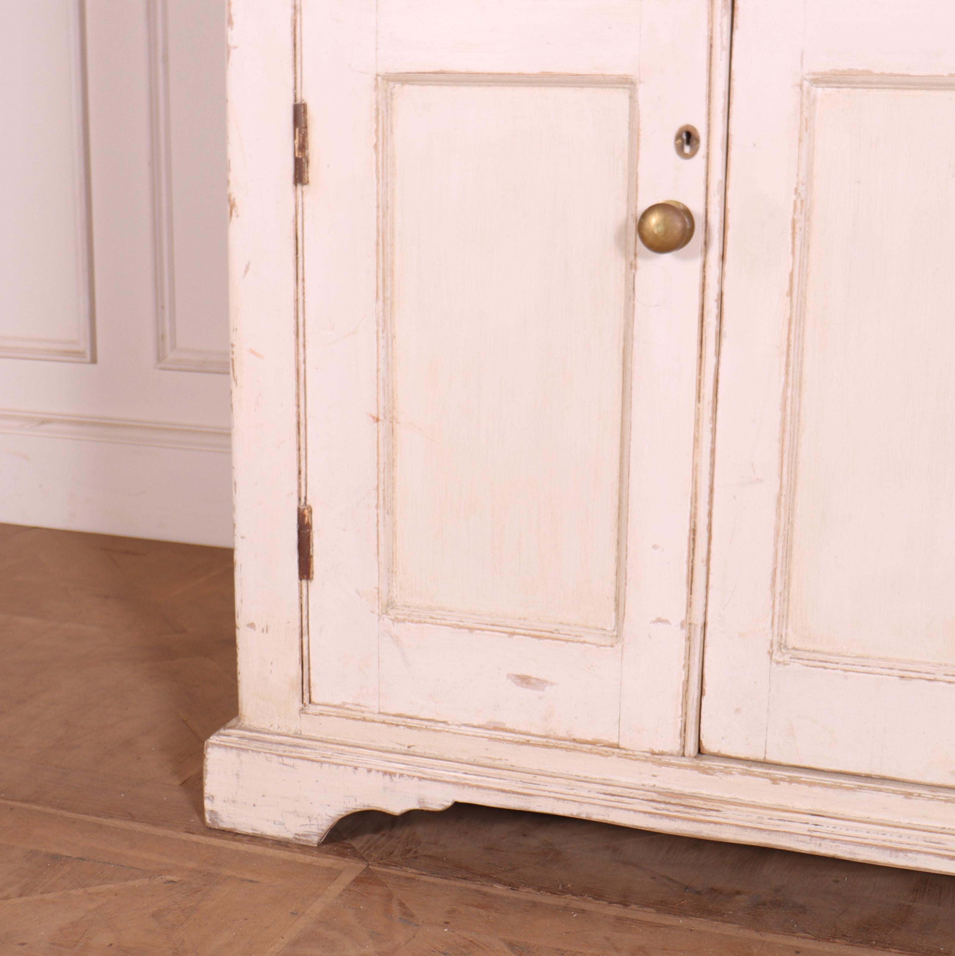 Victorian English Painted Kitchen Dresser