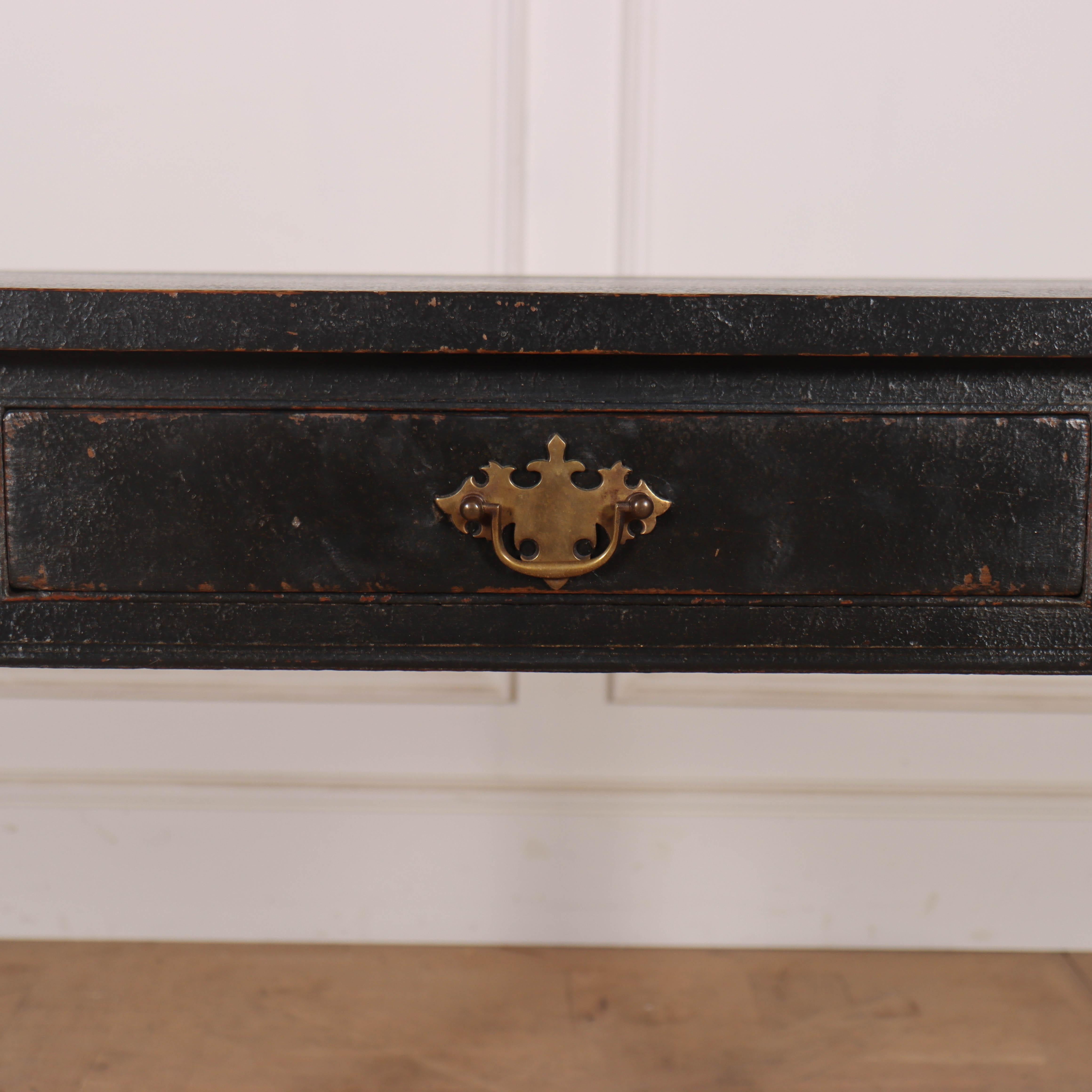 19th C English painted oak lamp table. 1890.

Reference: 7828

Dimensions
38 inches (97 cms) Wide
18 inches (46 cms) Deep
27 inches (69 cms) High.