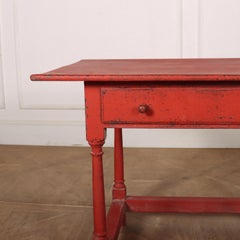 English Painted Lamp Table