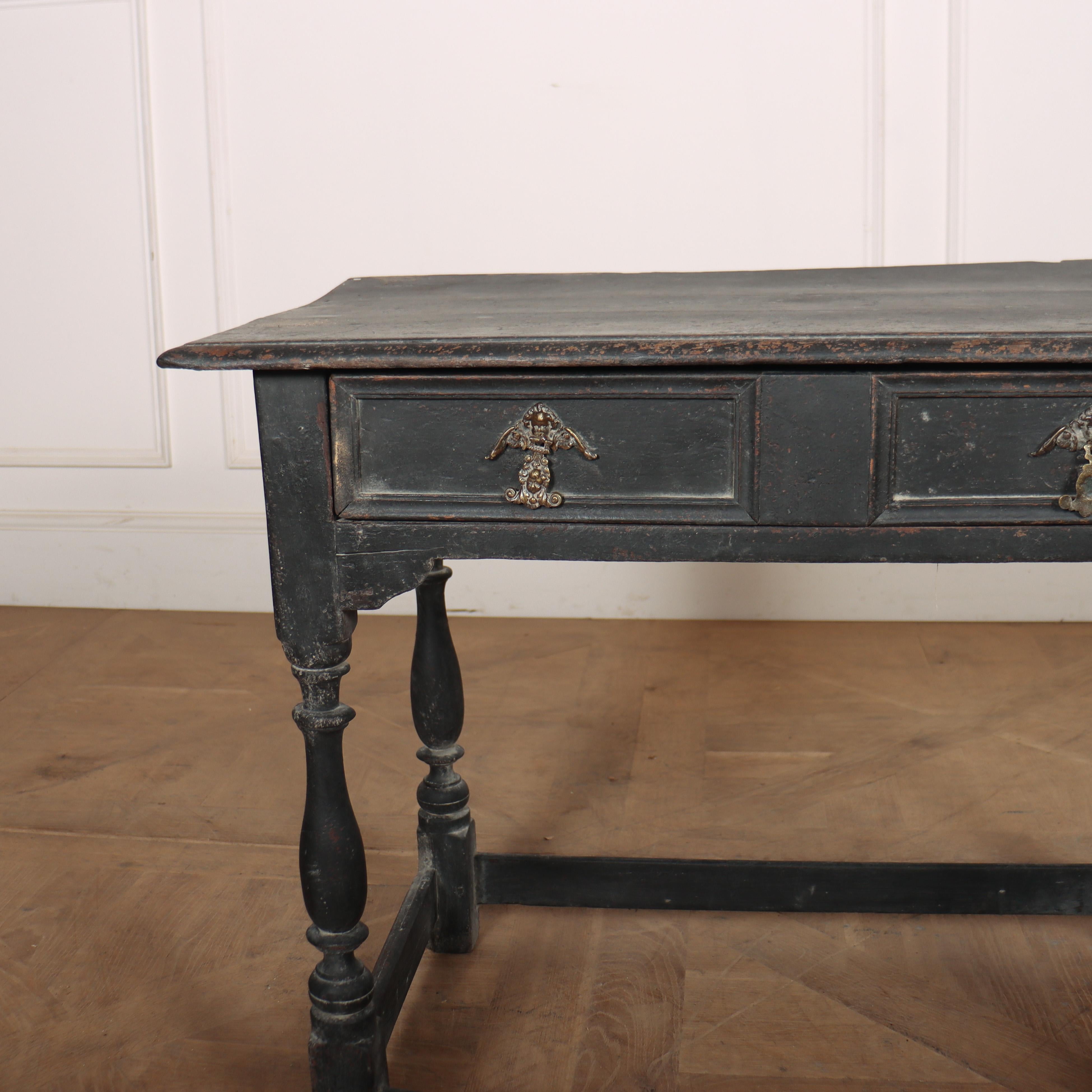 18th C English painted oak lamp table. 1760.

Reference: 8304

Dimensions
33 inches (84 cms) Wide
19 inches (48 cms) Deep
25.5 inches (65 cms) High