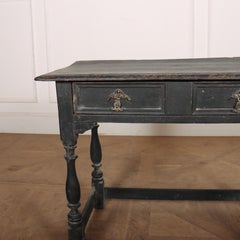 English Painted Lamp Table