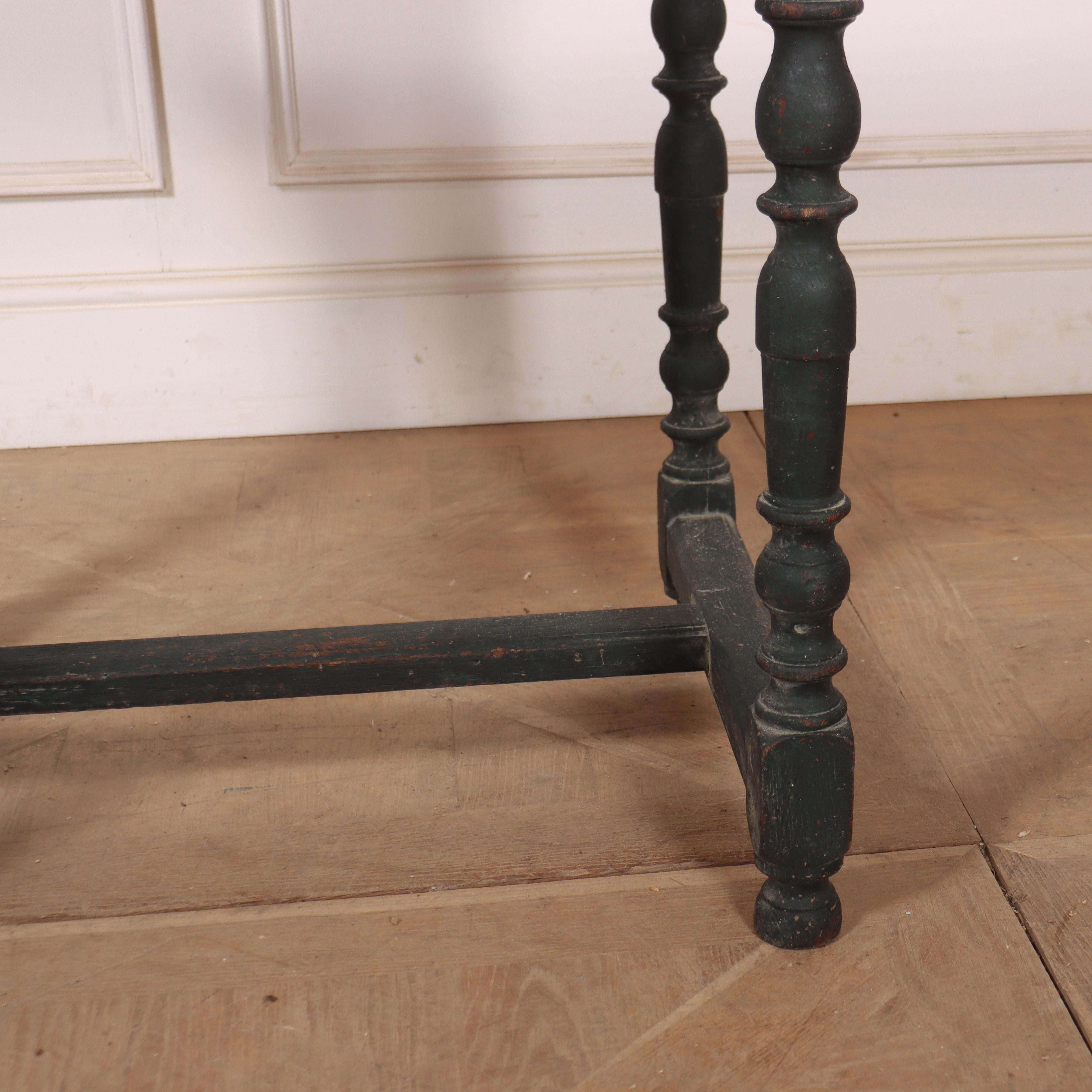 George III English Painted Lamp Table