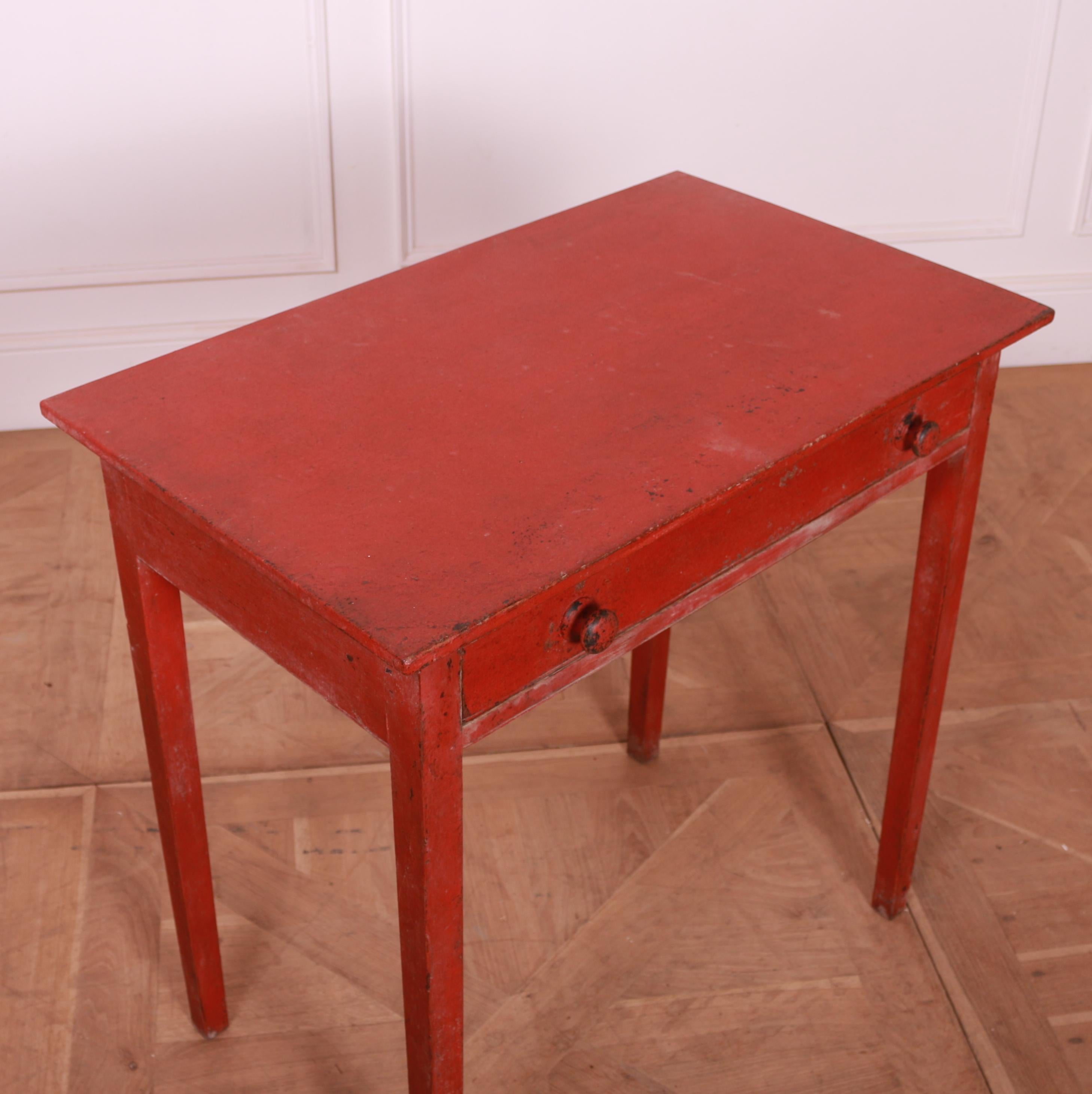 19th Century English Painted Lamp Table For Sale