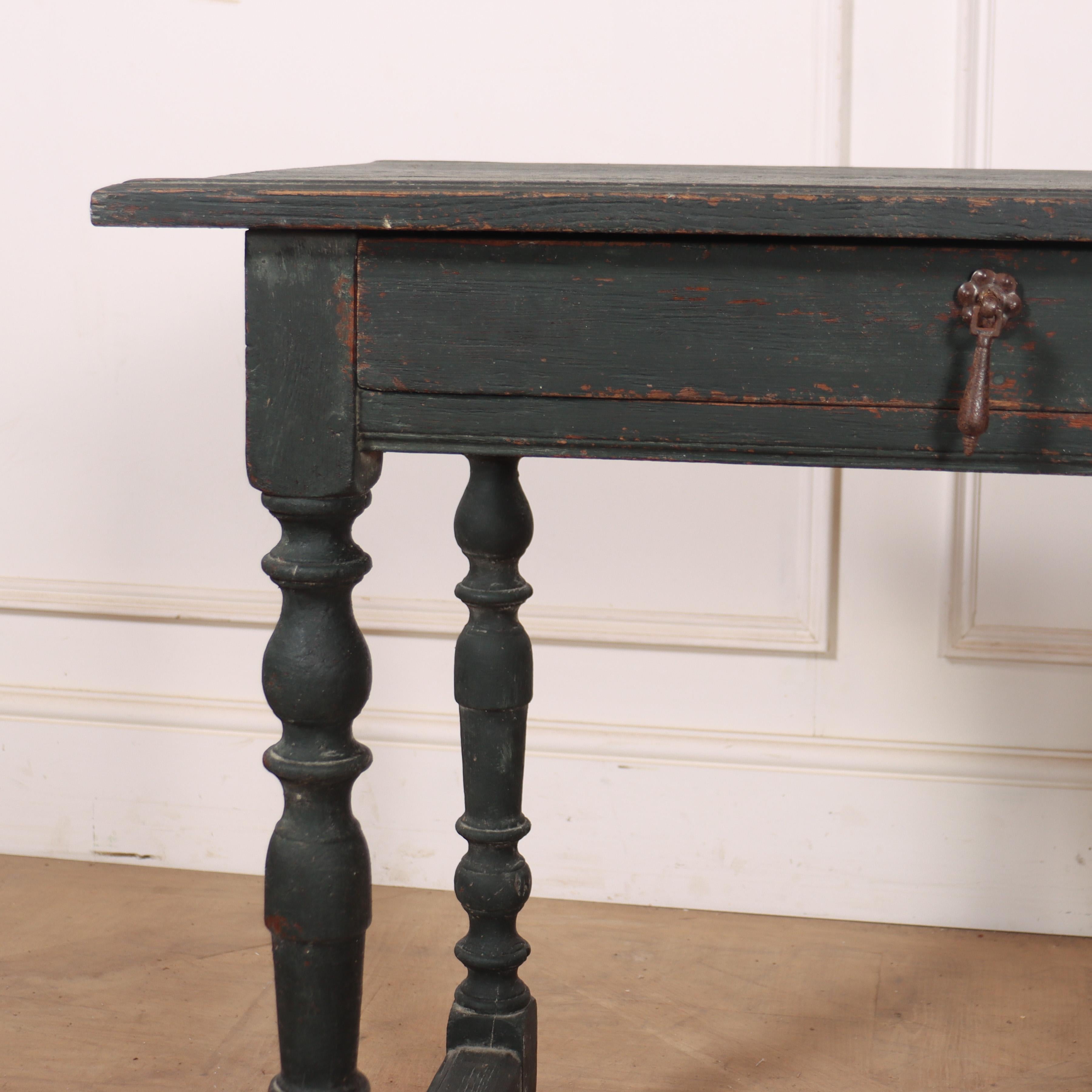18th Century and Earlier English Painted Lamp Table