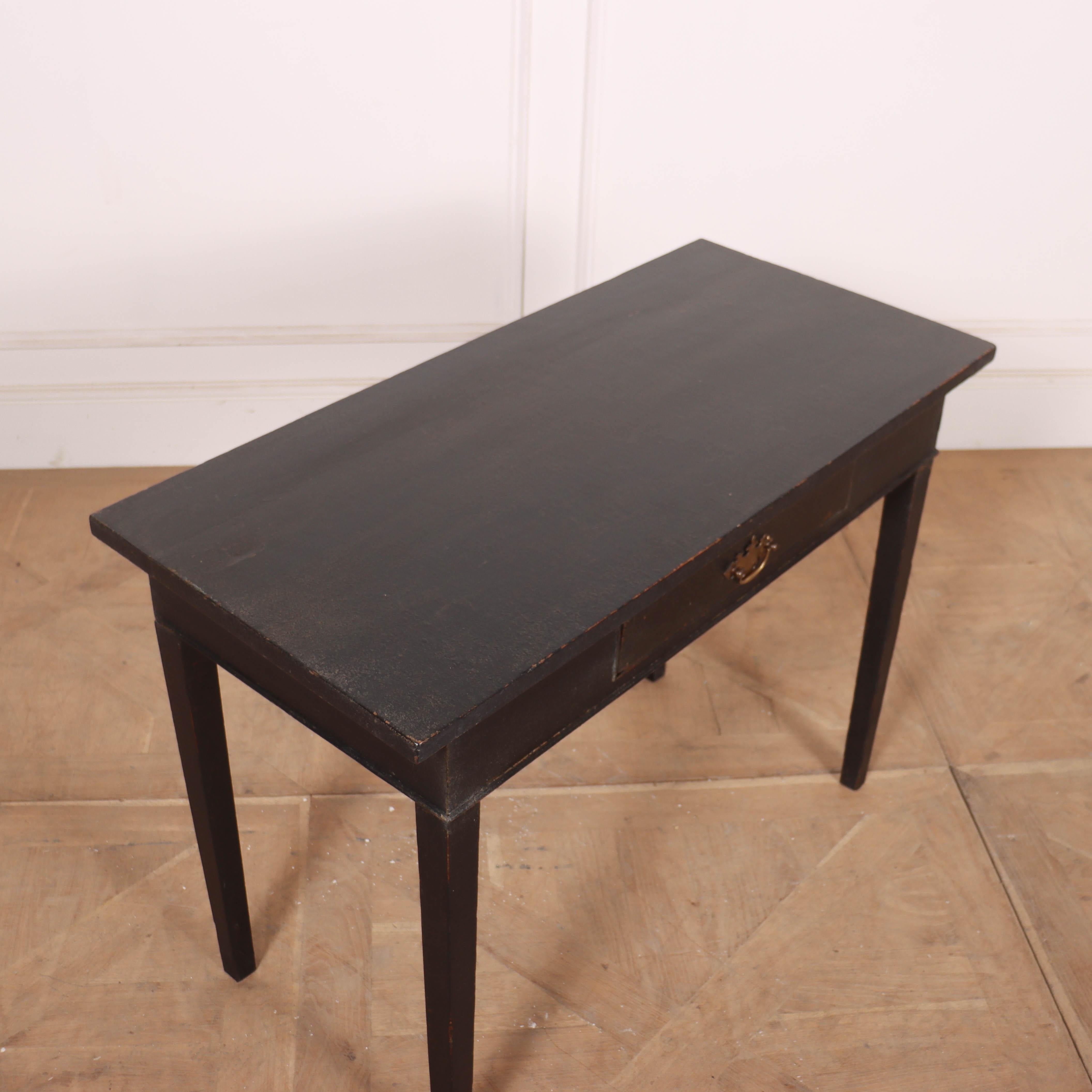 Oak English Painted Lamp Table