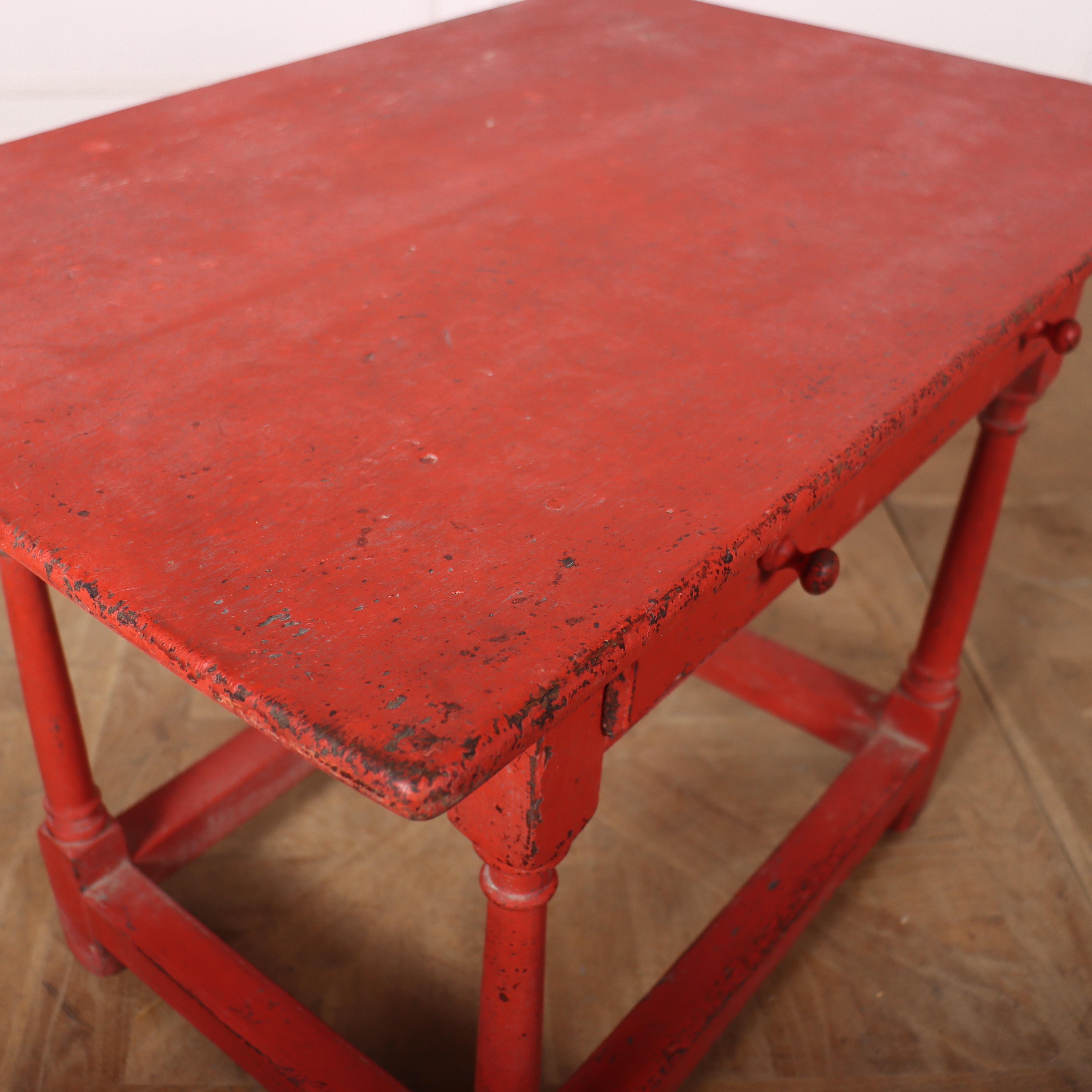 English Painted Lamp Table For Sale 1