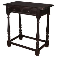 Antique English Painted Lamp Table