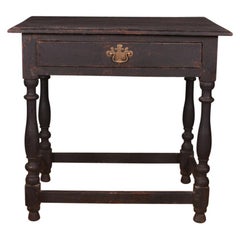 Antique English Painted Lamp Table