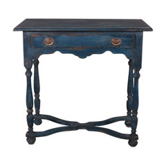 Antique English Painted Lamp Table