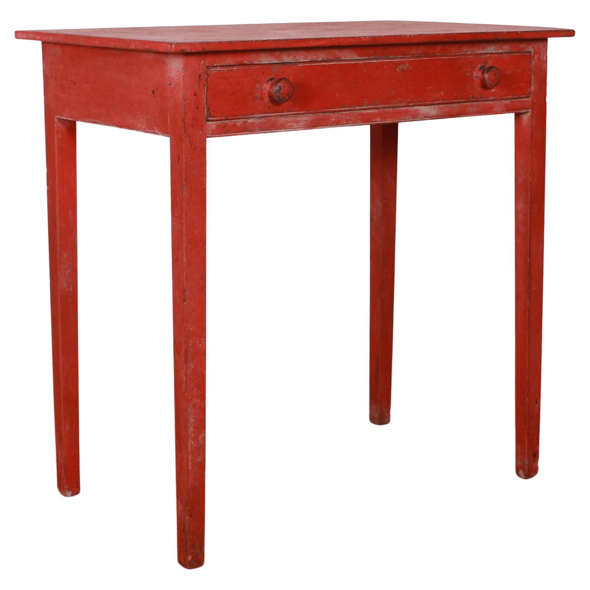 English Painted Lamp Table For Sale