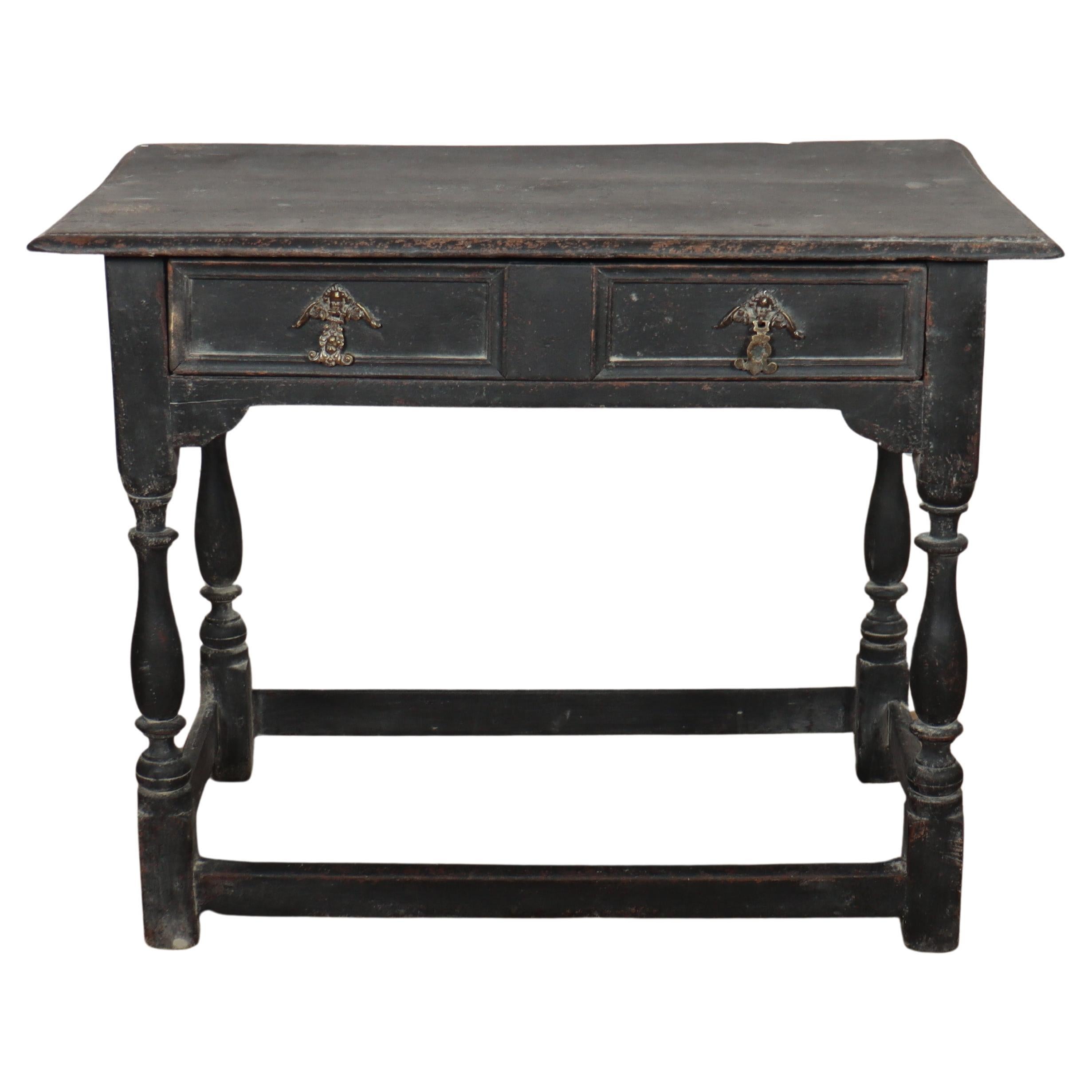 English Painted Lamp Table For Sale