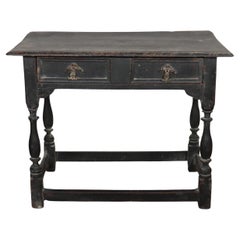 Antique English Painted Lamp Table