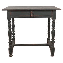 Antique English Painted Lamp Table