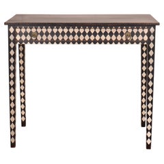 English Painted Lamp Table