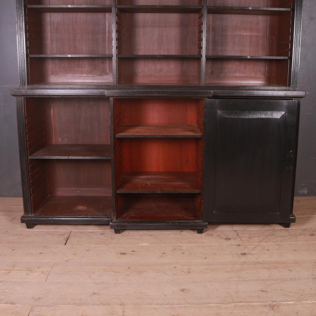 English Painted Library Bookcase 2