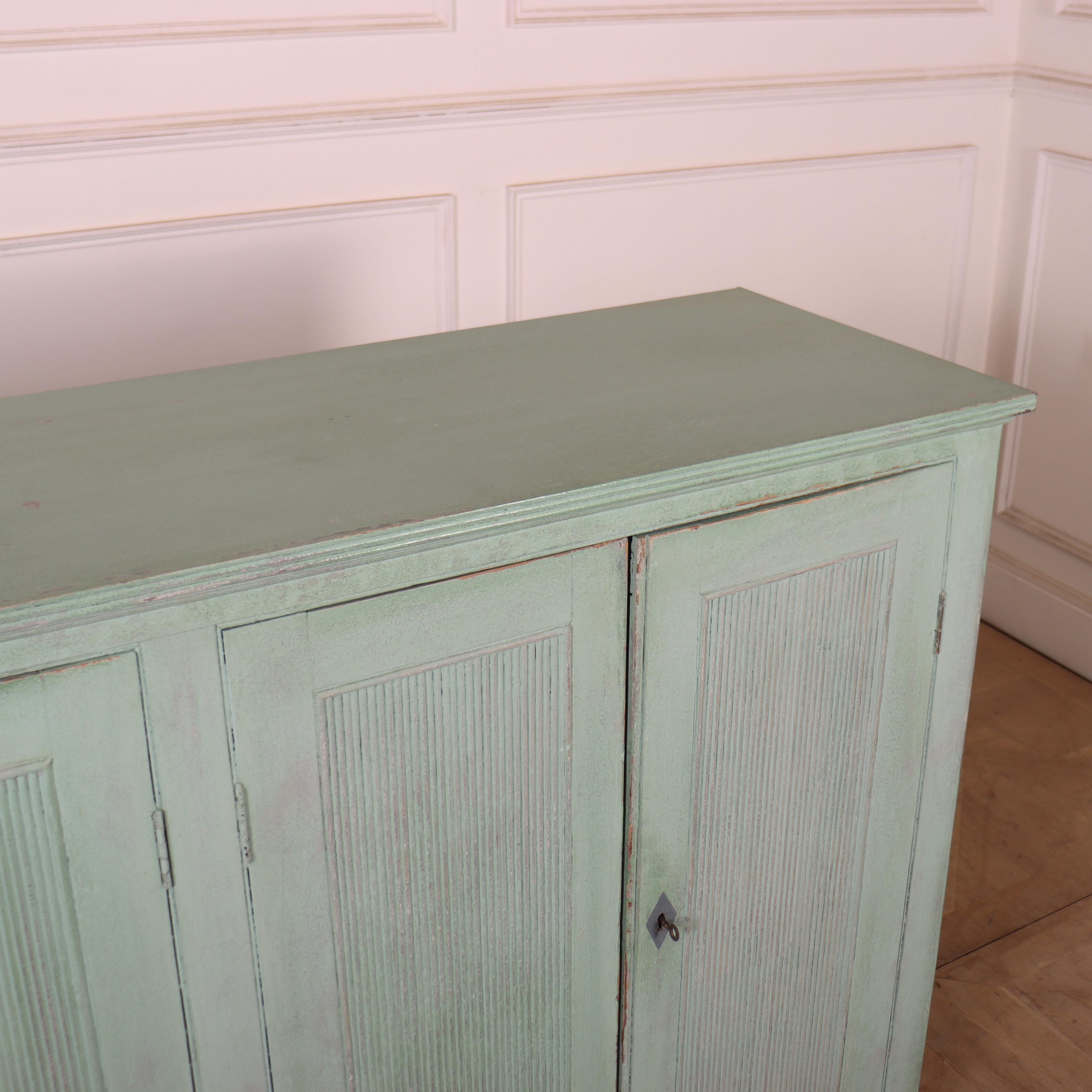 English Painted Linen Cupboard 4