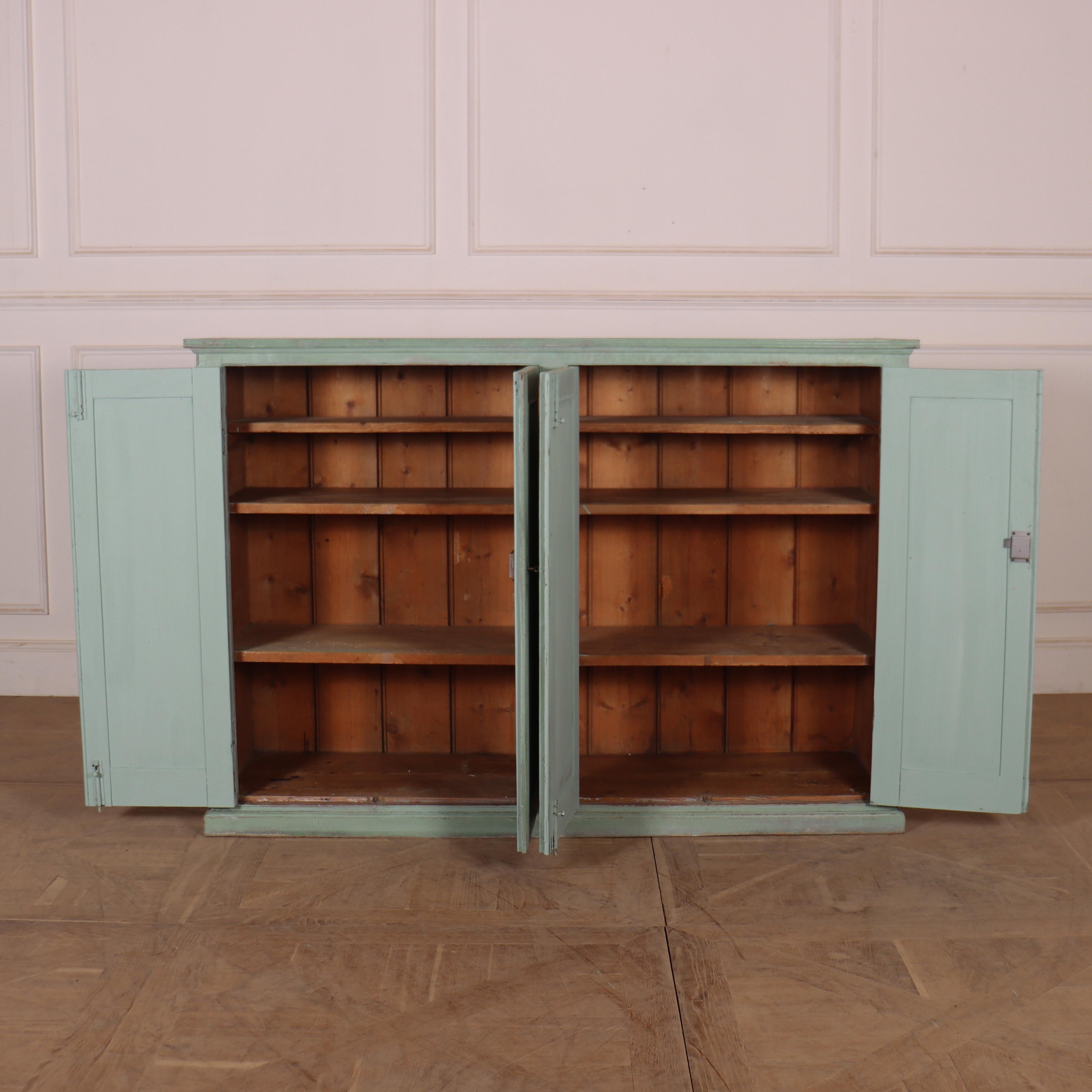 English Painted Linen Cupboard 5