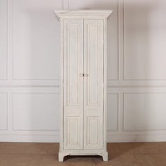 English Painted Linen Cupboard