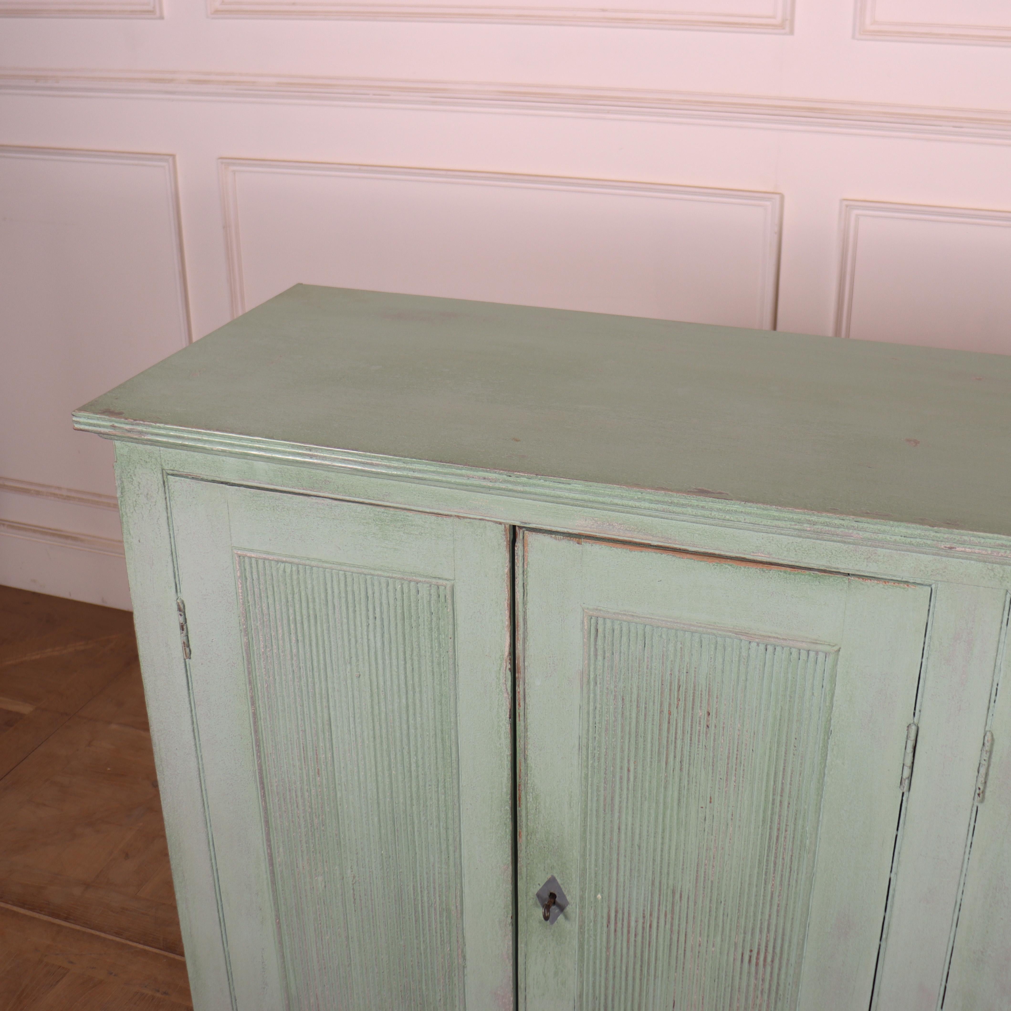 English Painted Linen Cupboard 3