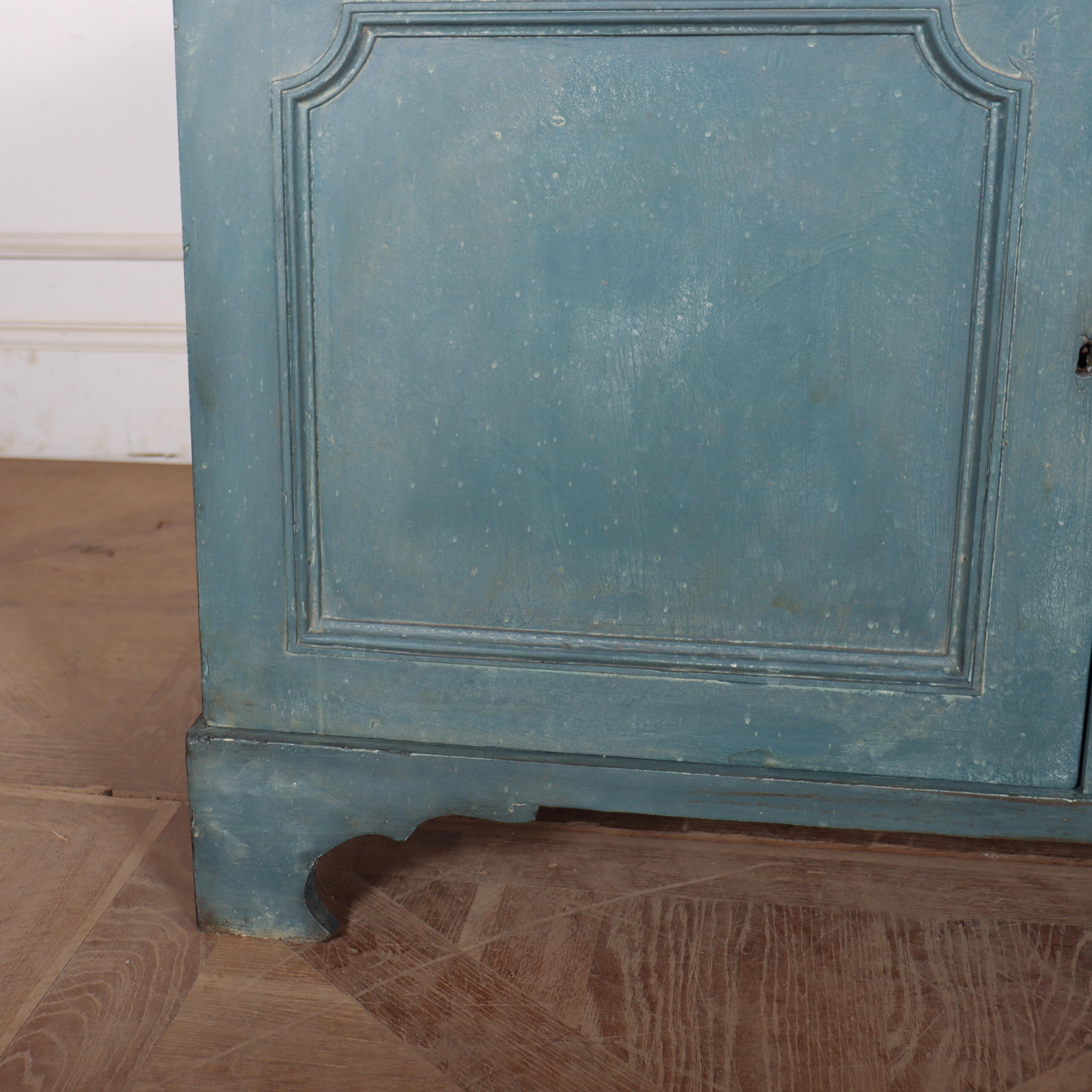 Victorian English Painted Low Cupboard For Sale