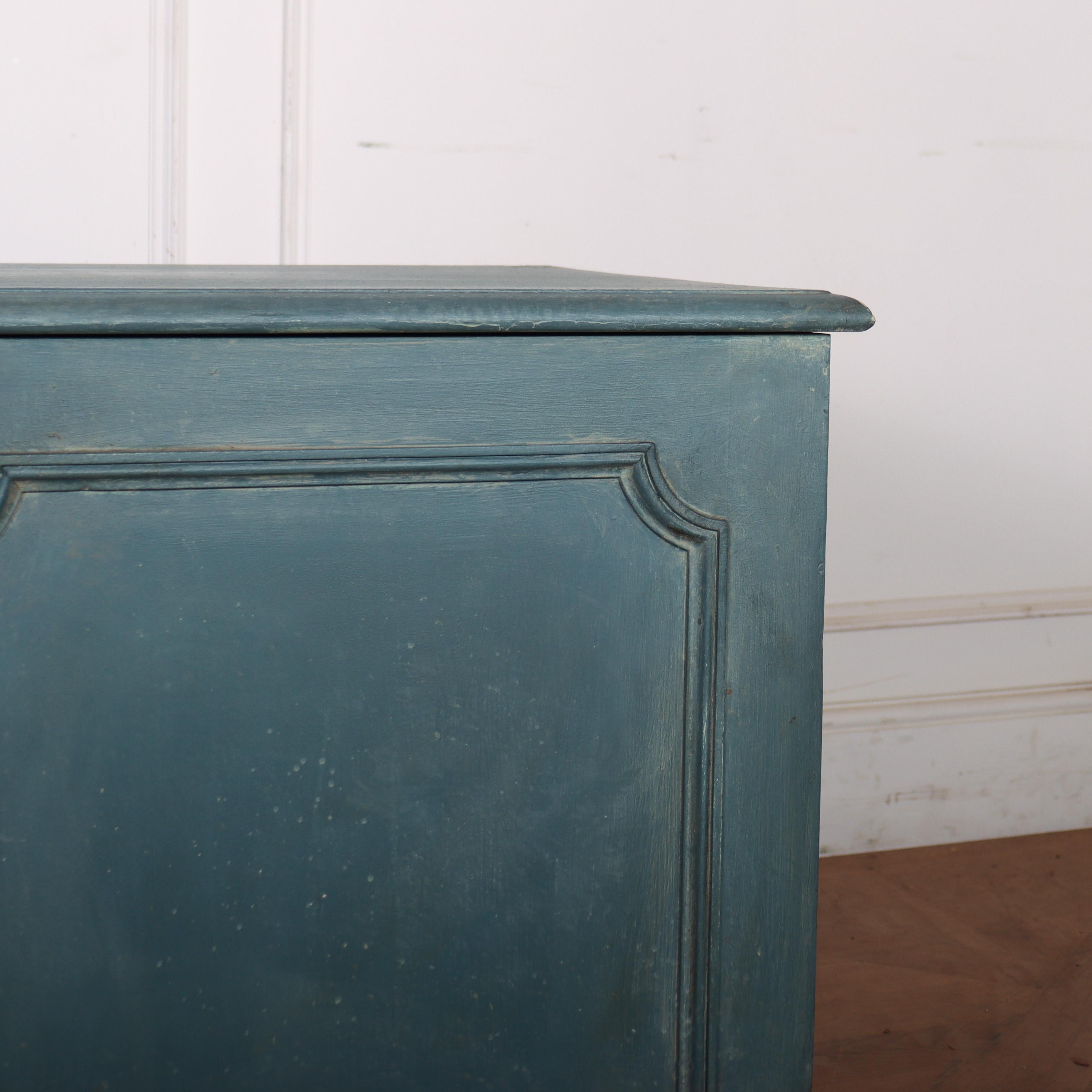 19th Century English Painted Low Cupboard For Sale