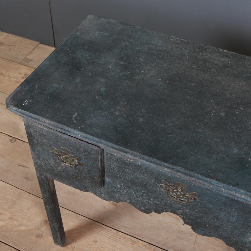 18th Century and Earlier English Painted Lowboy / Lamp Table
