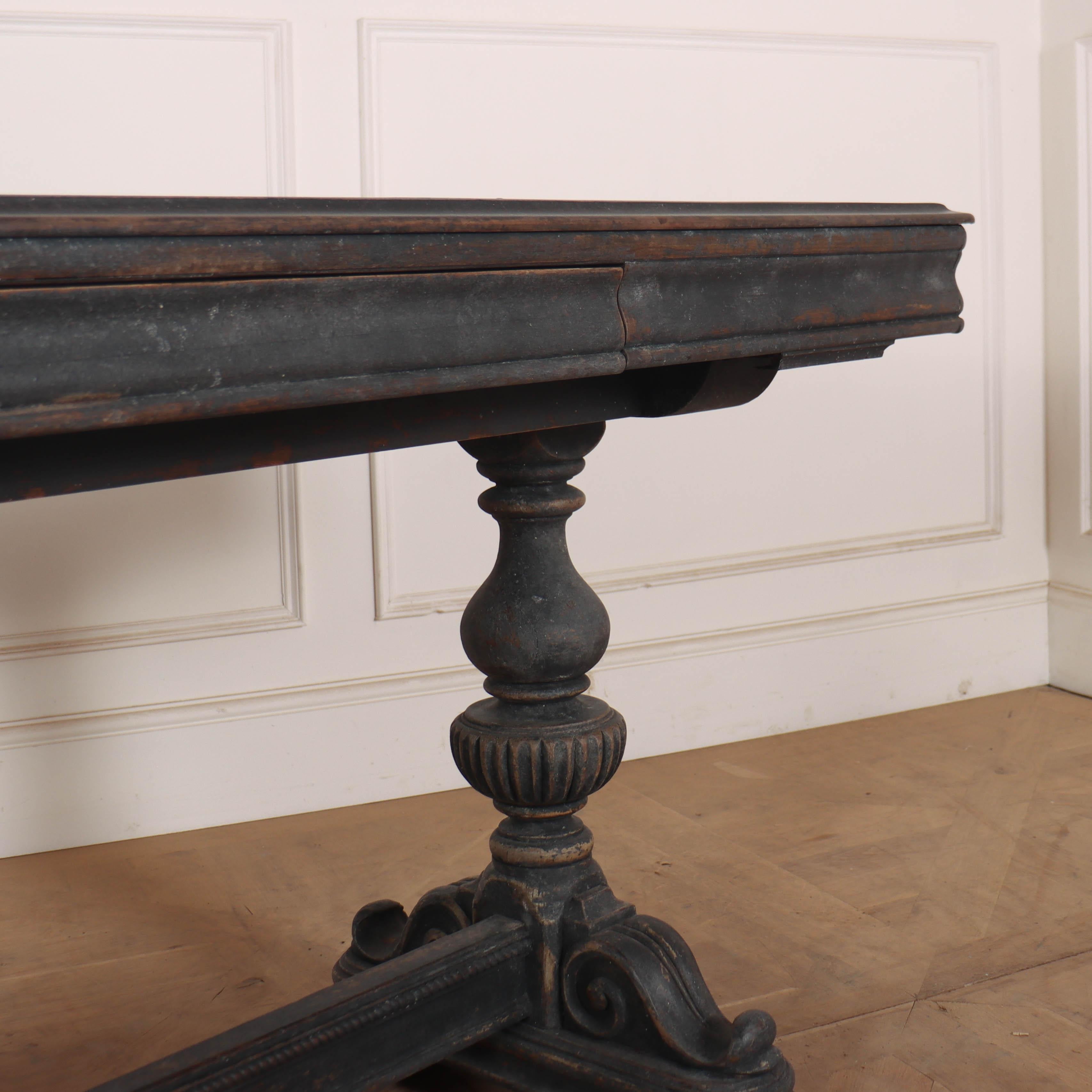 English Painted Oak Console For Sale 1
