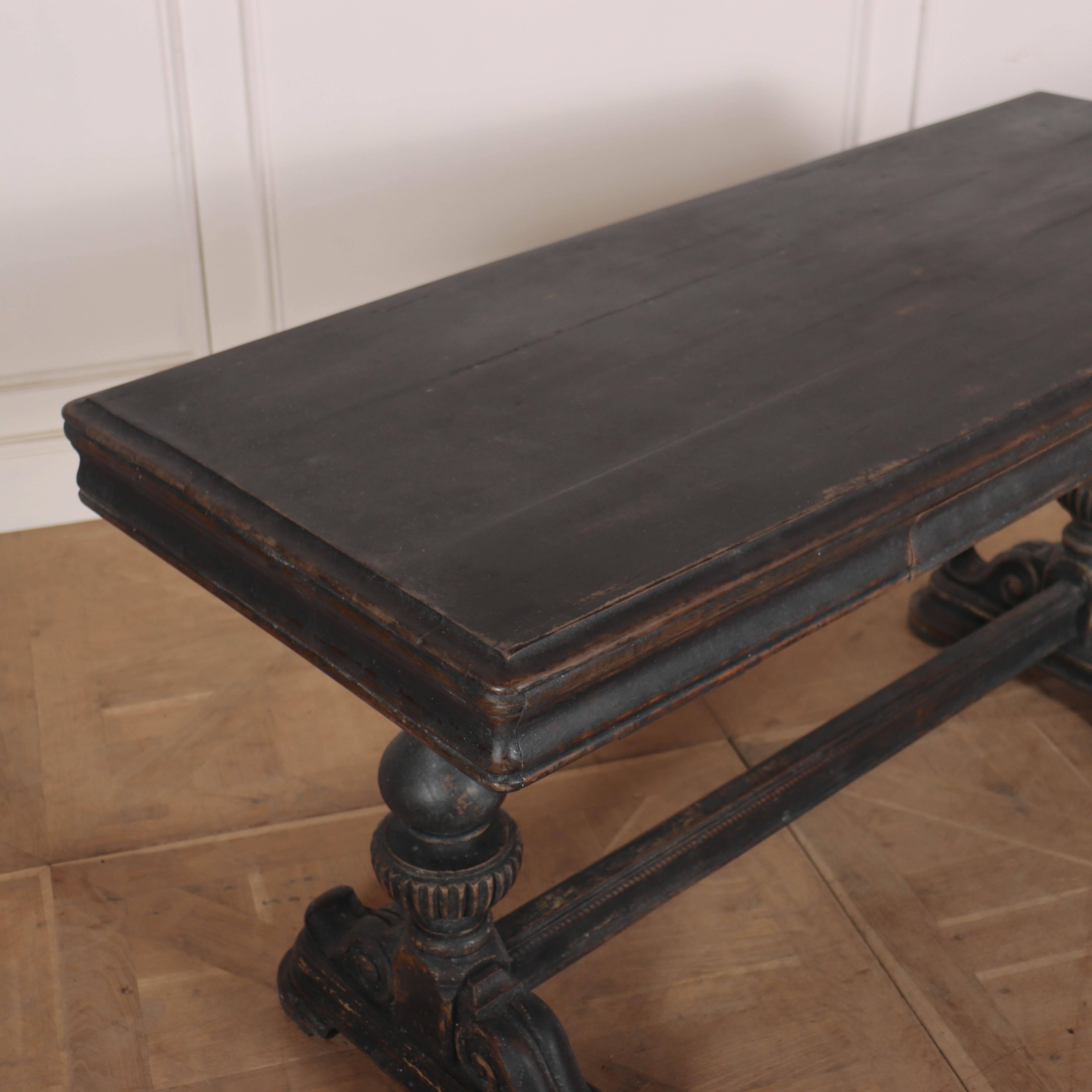 English Painted Oak Console For Sale 2