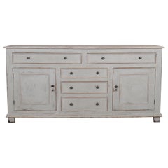 English Painted Oak Dresser Base