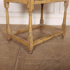 English Painted Oak Lamp Table