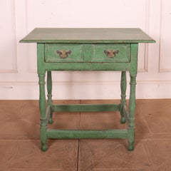 English Painted Oak Lamp Table