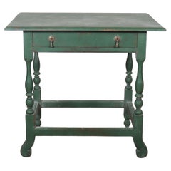 English Painted Oak Lamp Table