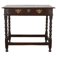 Used English Oak Side Table