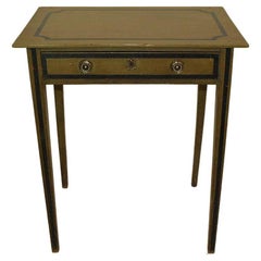 English Painted One Drawer Table