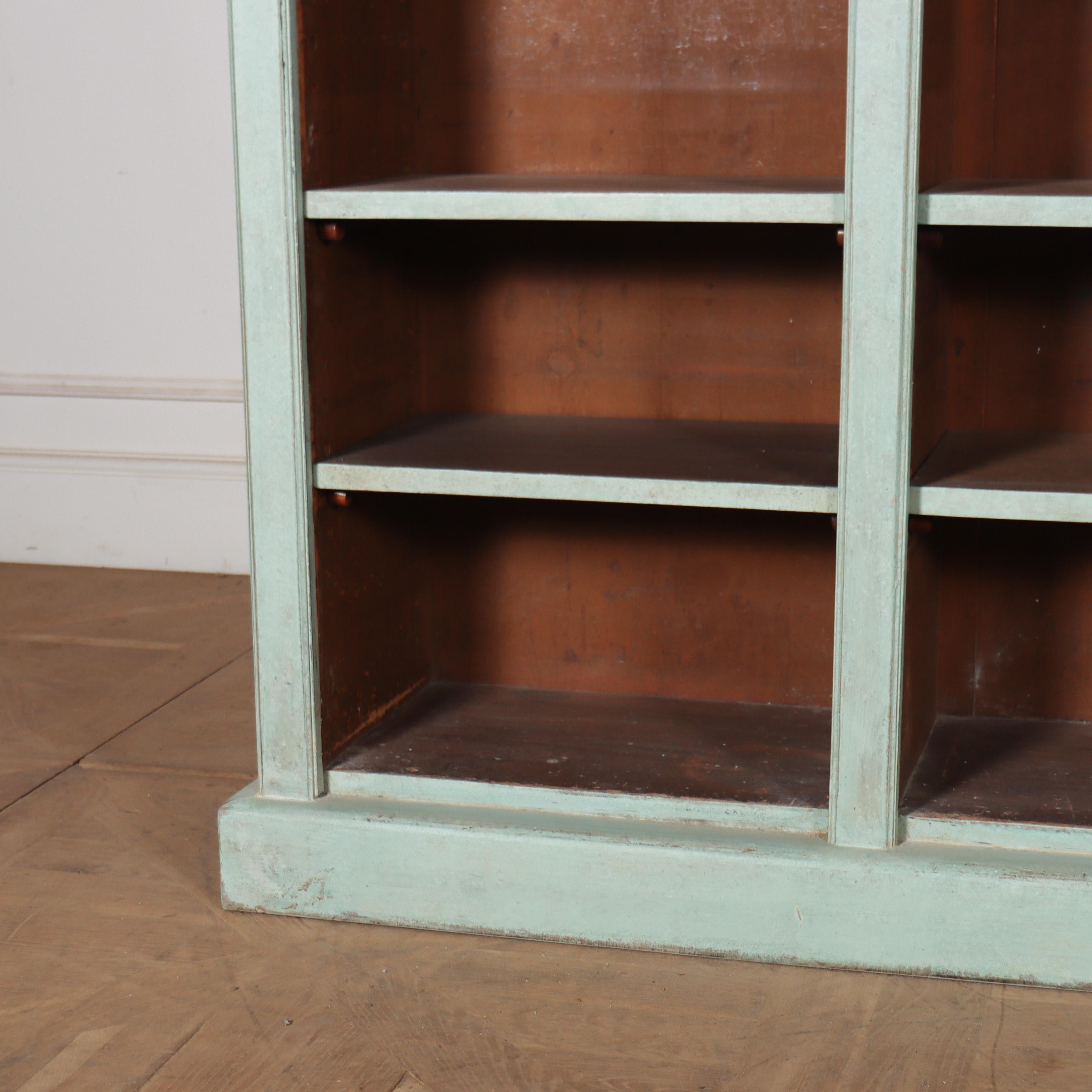 William IV English Painted Open Bookcase For Sale
