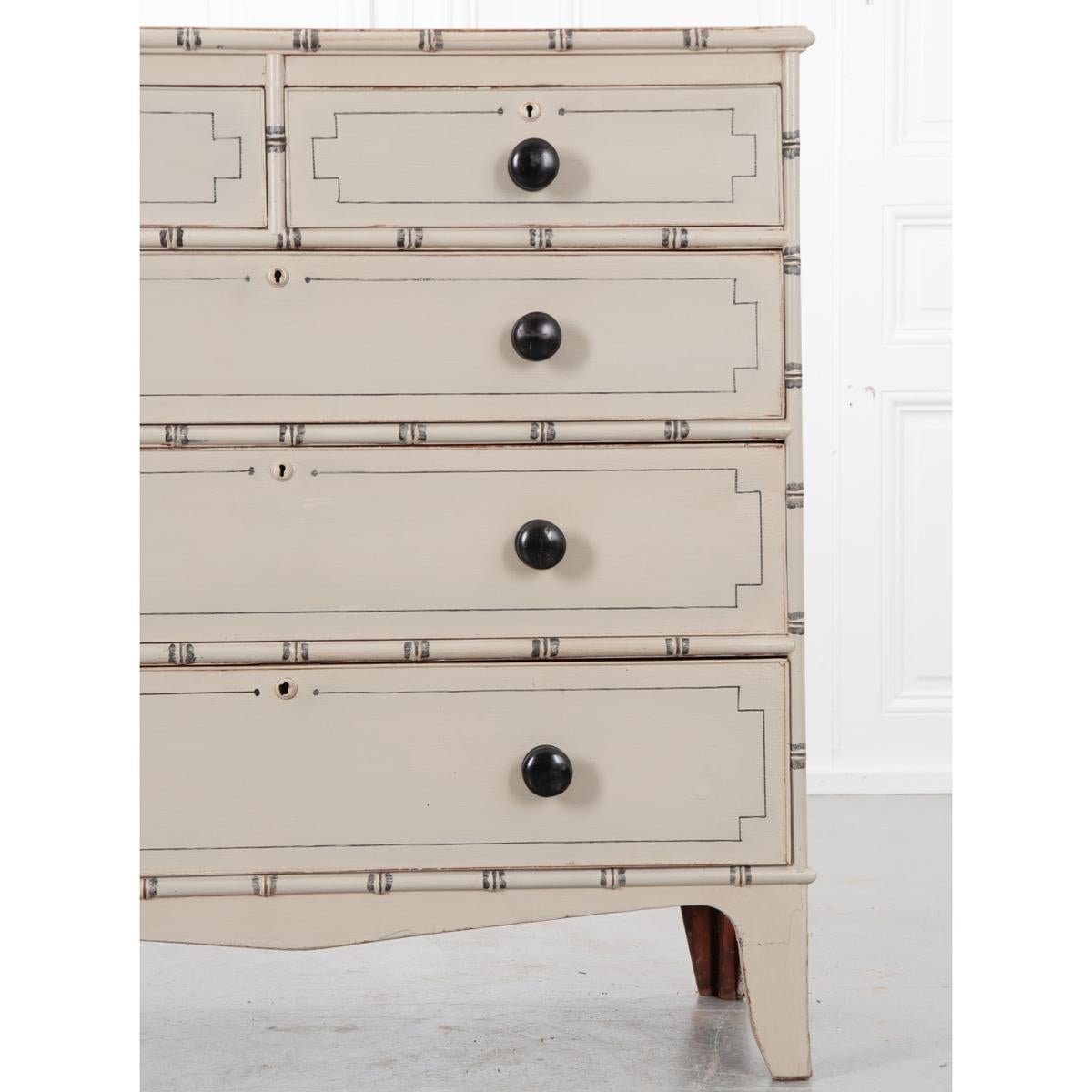 20th Century English Painted Pine Chest