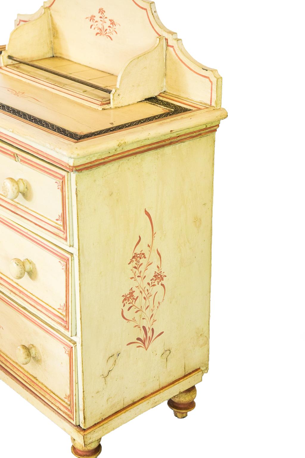 English Painted Pine Chest 3