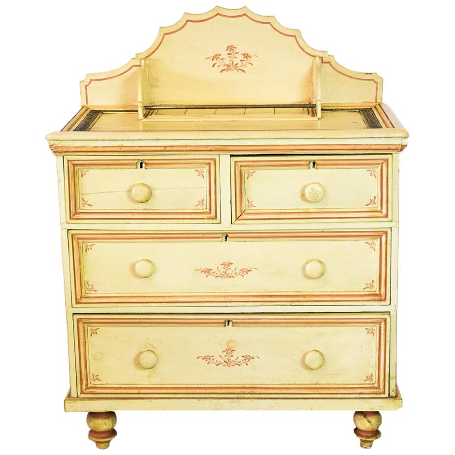 English Painted Pine Chest