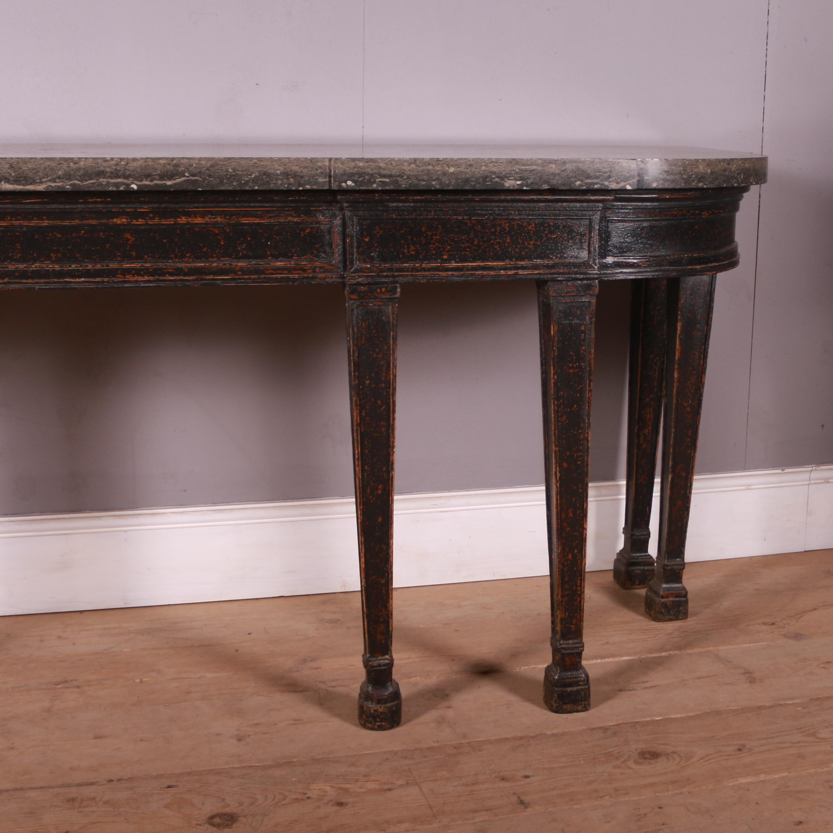George III English Painted Pine Console