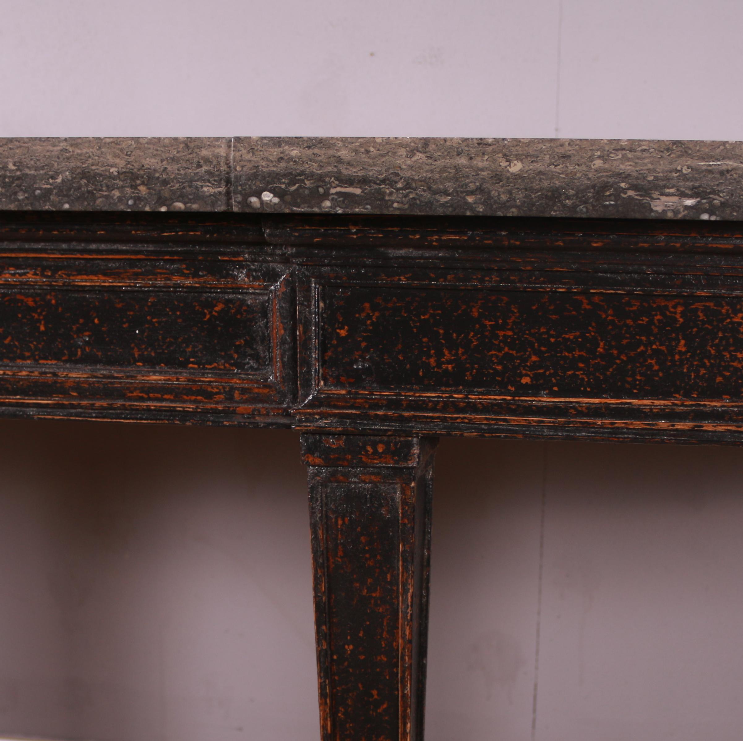 English Painted Pine Console In Good Condition In Leamington Spa, Warwickshire