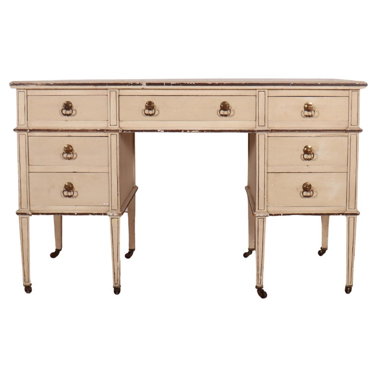 English Painted Pine Desk For Sale at 1stDibs