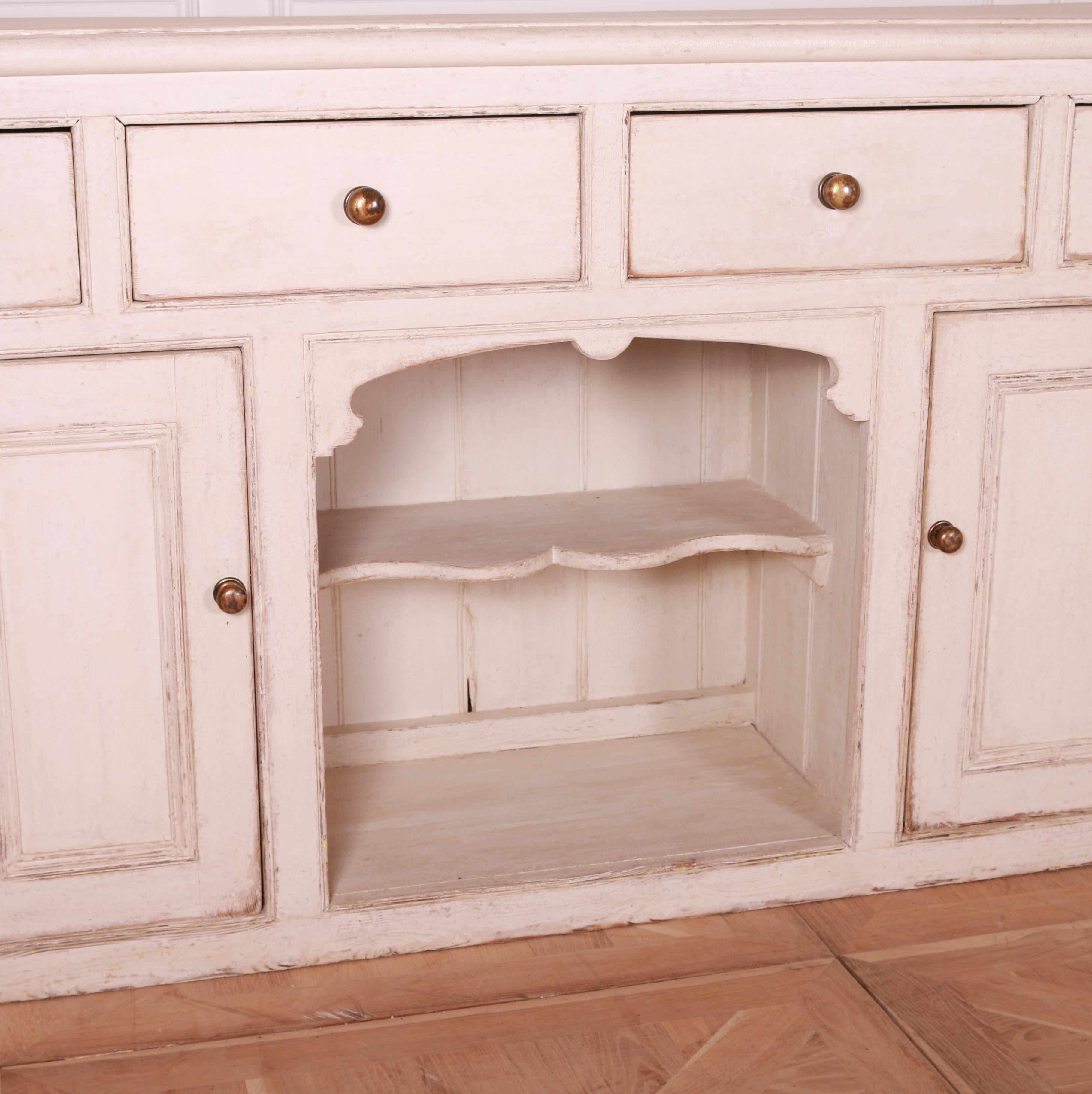 English Painted Pine Dresser Base 2