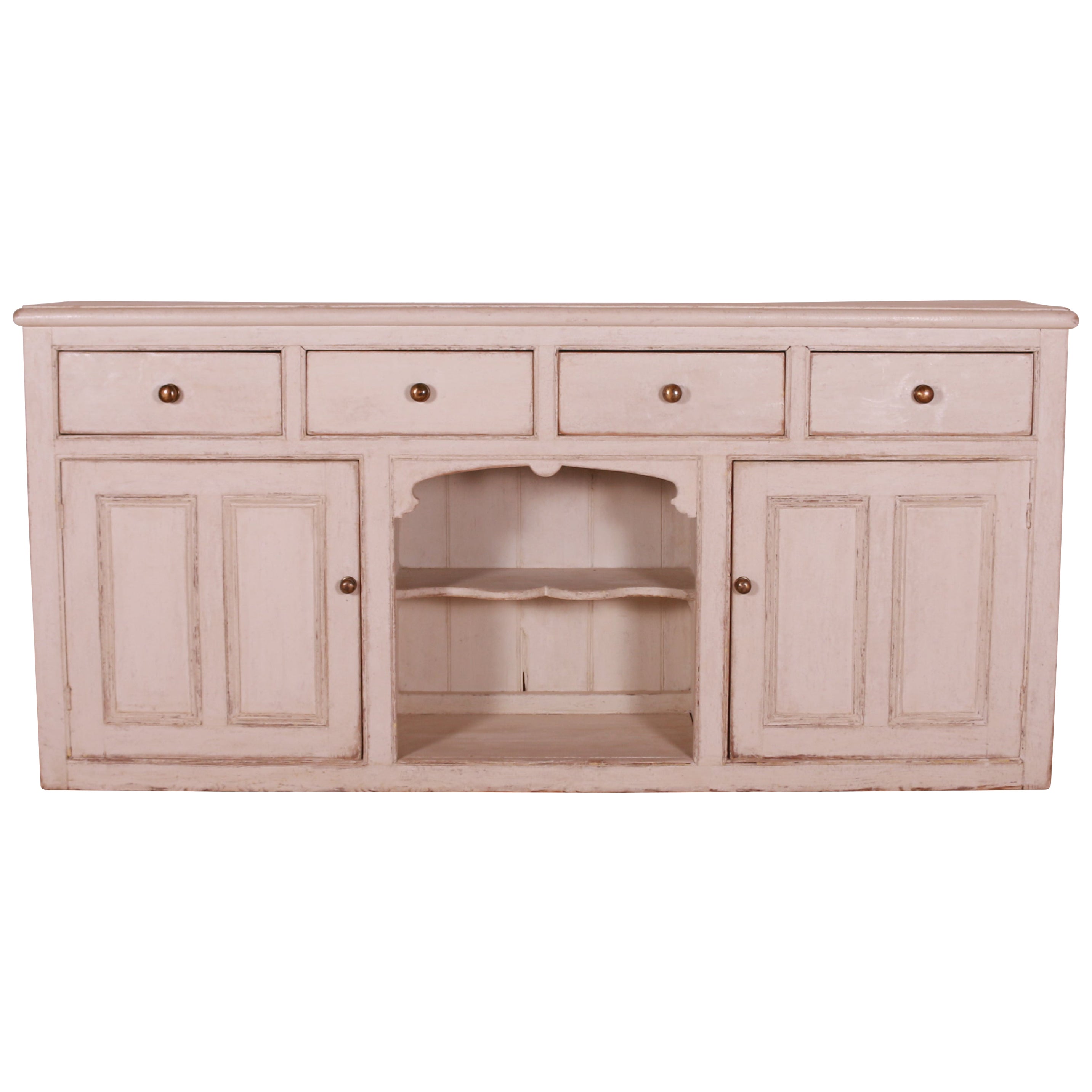 English Painted Pine Dresser Base