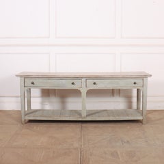 English Painted Potboard Dresser Base