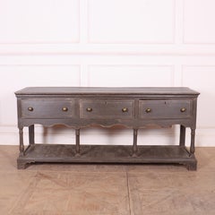 English Painted Potboard Dresser Base