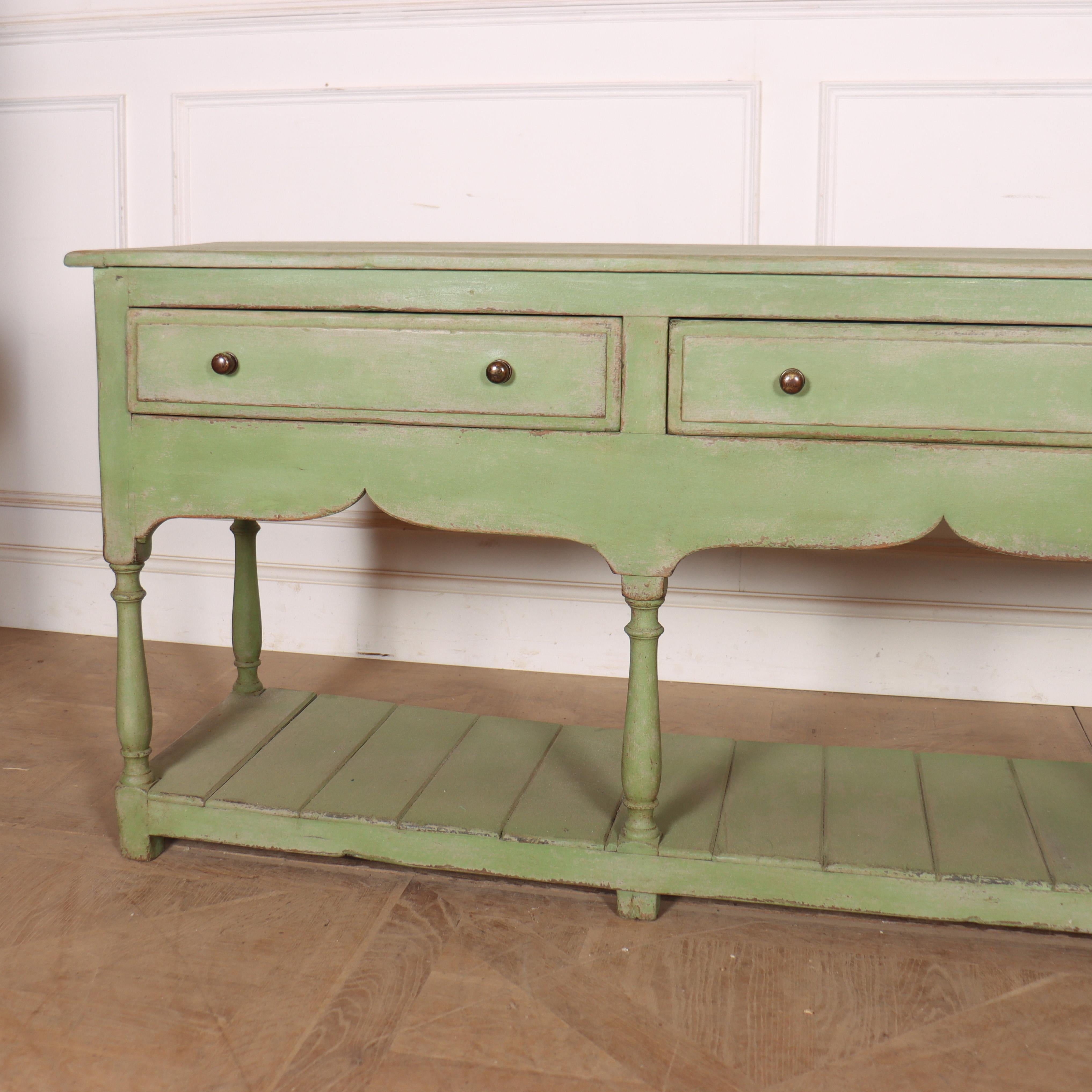 George IV English Painted Potboard Dresser Base For Sale