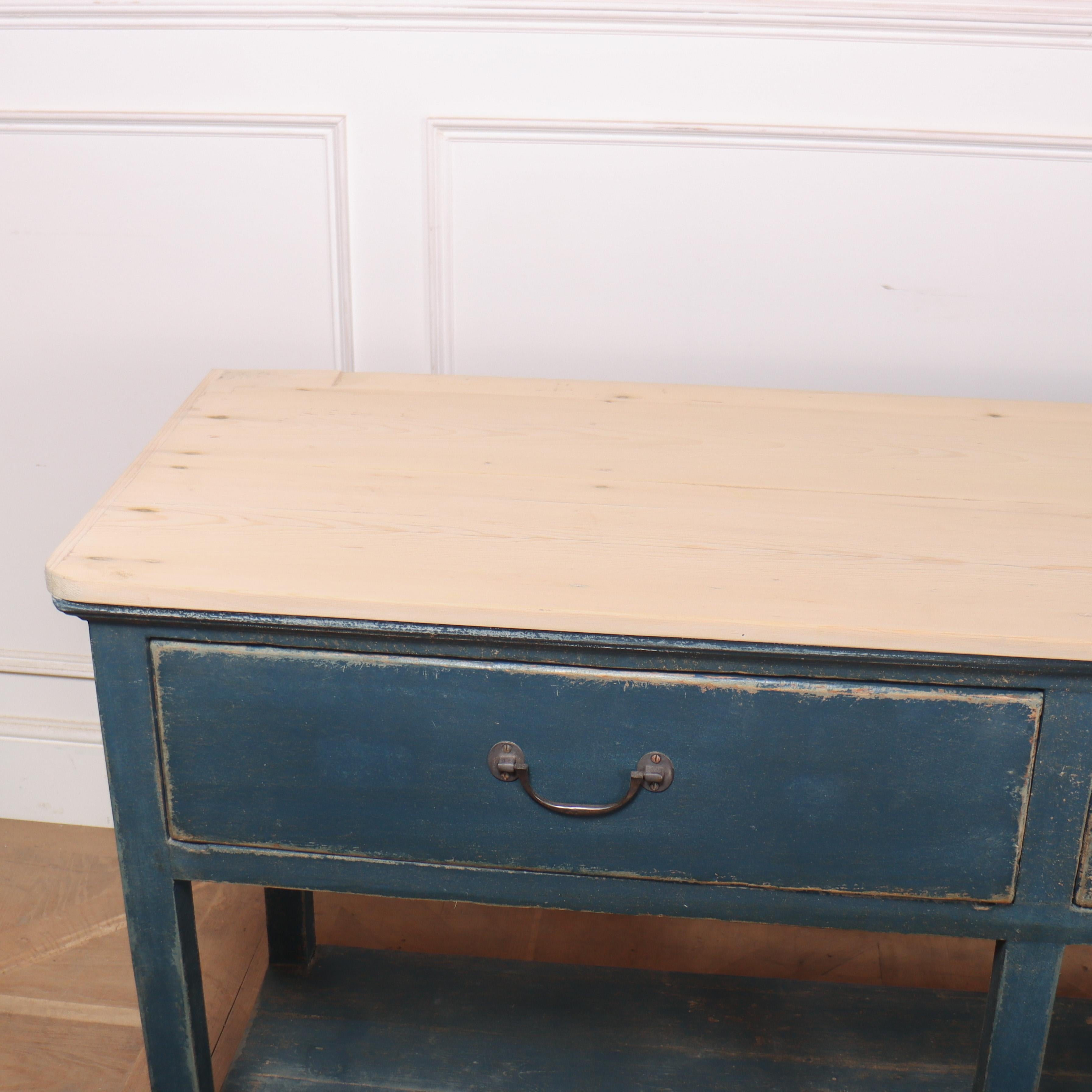 English Painted Potboard Dresser Base For Sale 1