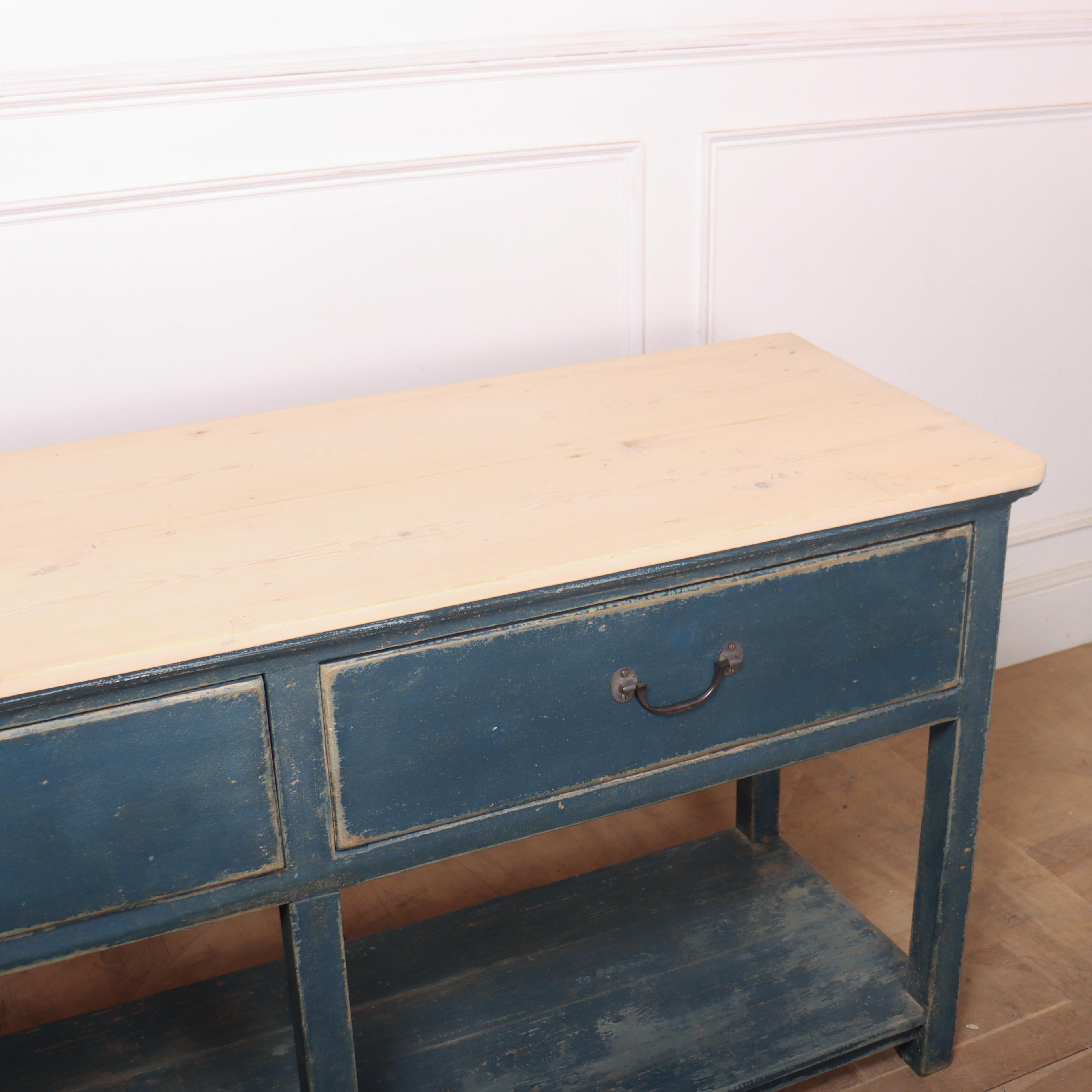 English Painted Potboard Dresser Base For Sale 2