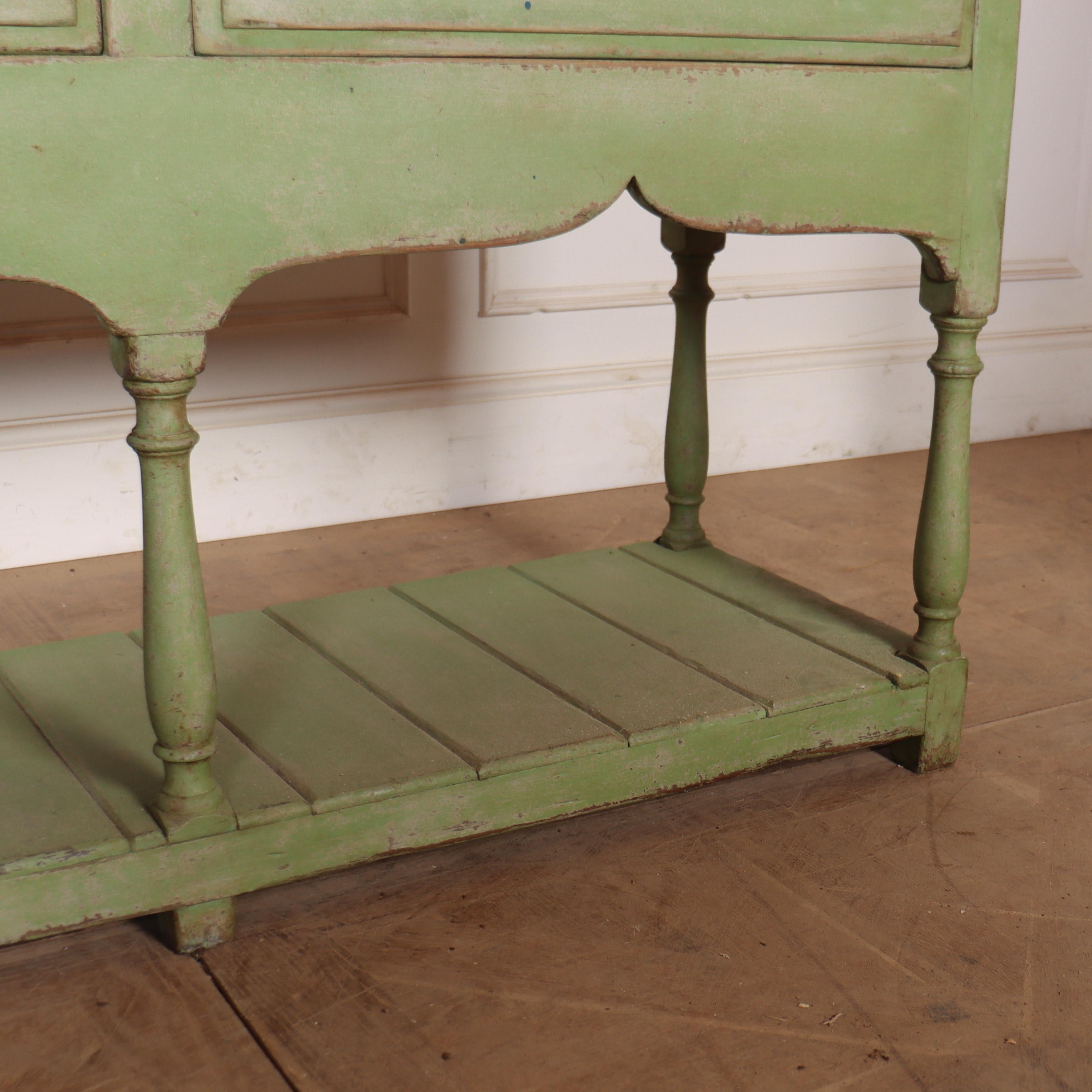 English Painted Potboard Dresser Base For Sale 2