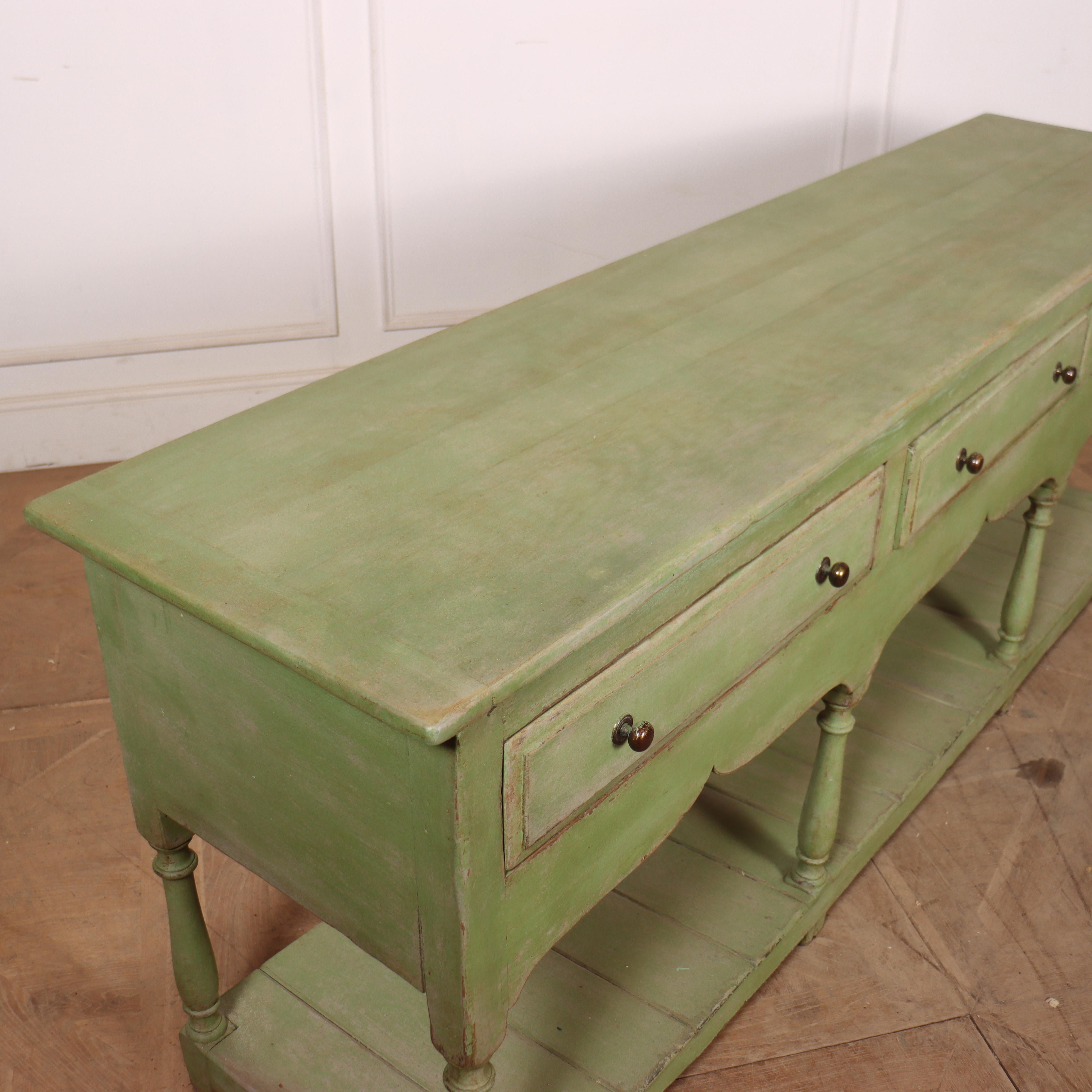 English Painted Potboard Dresser Base For Sale 3